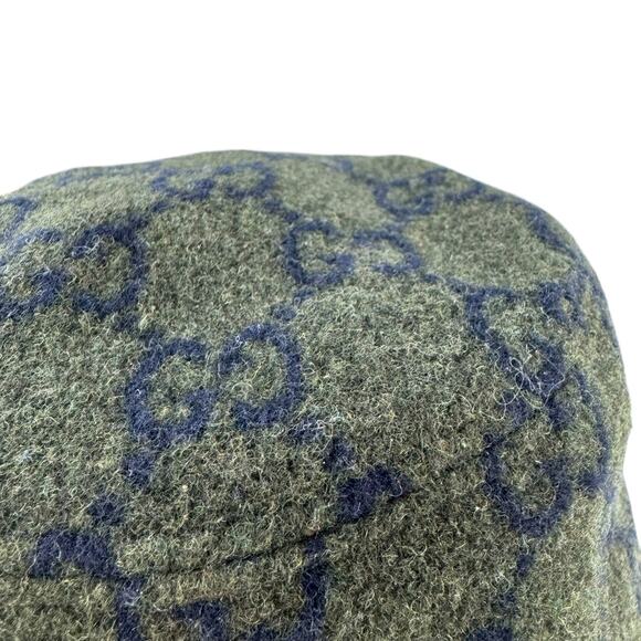 Gucci Monogram Green Wool Bucket Hat main image 7